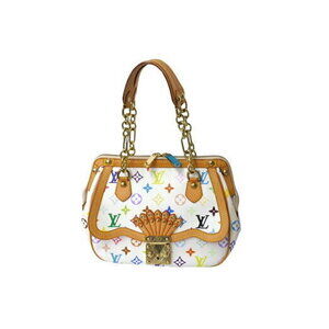 Louis Vuitton Gracie Chain Shoulder Bag Multicolor Canvas White